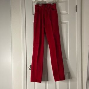 vintage red wrangler jeans